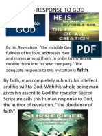Man'S Response To God: Faith