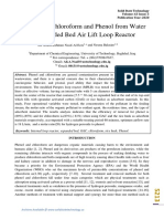 Removal of Chloroform and Phenol From Water by Expanded Bed Air Lift Loop Reactor (البحث رقم 5)