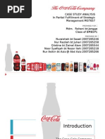 Download STRATEGIC MANAGEMENT The Coca-Cola Company by ASIKIN AZIZ SN52298953 doc pdf