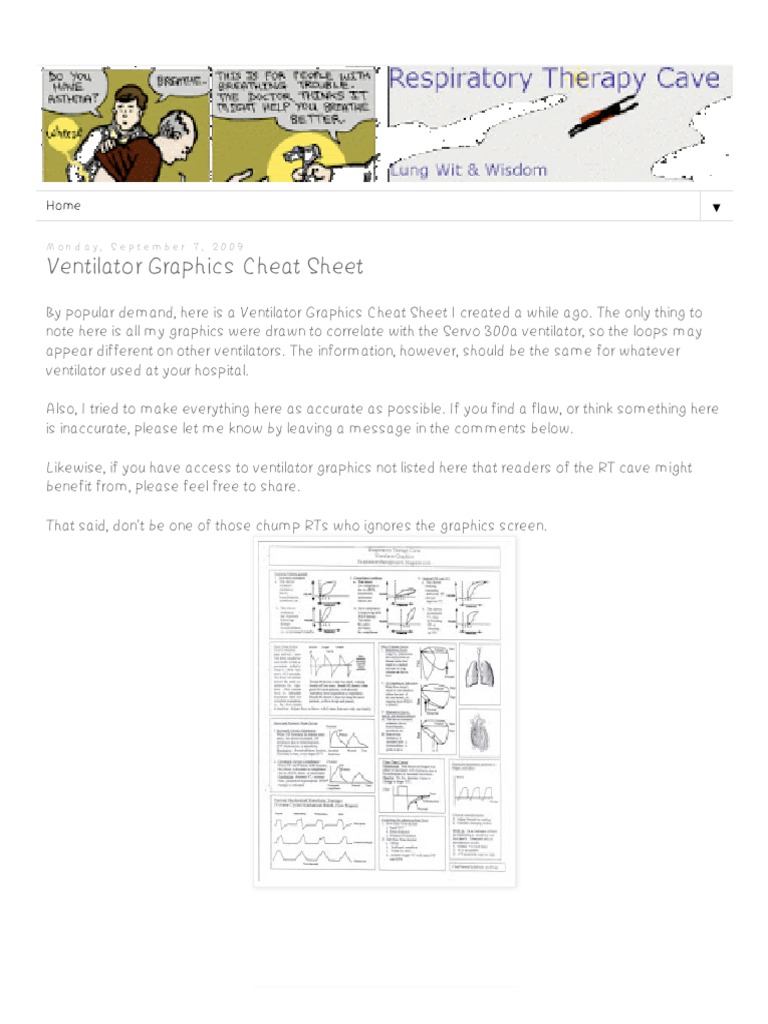 Ventilator Graphics Cheat Sheet | PDF