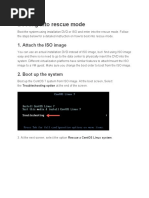Booting Into Rescue Mode