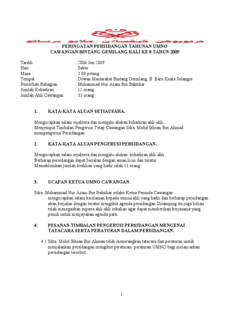 sejarah penubuhan umno pdf