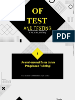 of Test and Testing