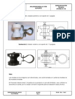 18 Aislador Rodillo Con Soporte