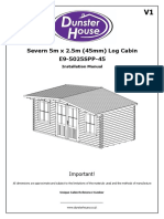 E9-5025SPP-45 - Severn 5m. x 2.5m. Log Cabin (45mm) - Installation Manual - V1