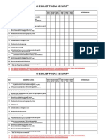 CHECKLIST TUGAS SATPAM (Langsung Buat 1 TH, Jekrek Setiap 1 Bulan