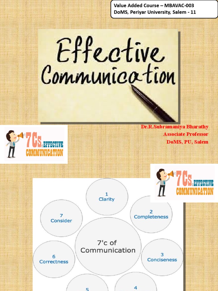 Principles of Effective Communication | PDF