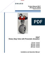 GSXP Rotary Stop Valve With Pneumatic Actuation: Product Manual 35017 (Revision D, 3/2019)