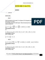 Note de Calcul Predimensionnement