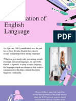 The Globalisation of English Language