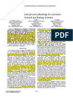 Energy Efficient Process Planning For Resource-Constrained Machining Systems