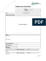 Corrective Action Report: Date: Time: Project: Location: Contractor: Title: Corrective Actions