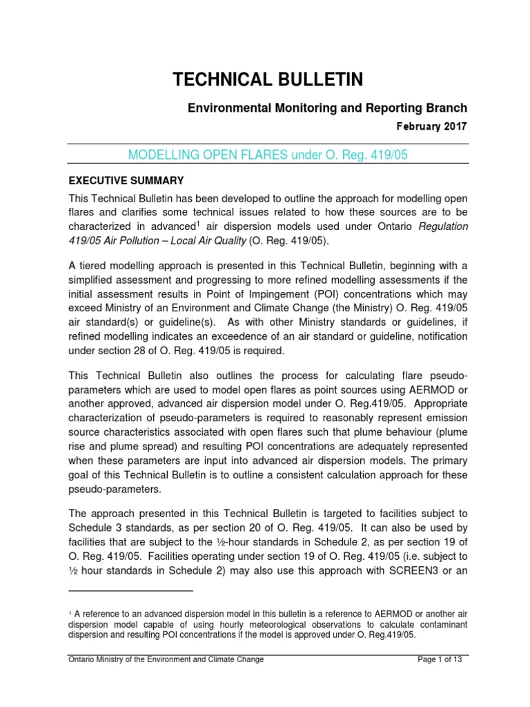 MODELLING OPEN FLARES Canada | PDF | Gases | Mole (Unit)