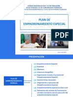 Plan de Trabajo de Empadronamiento Especial