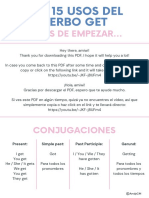 15 Formas de Usar El Verbo TO GET