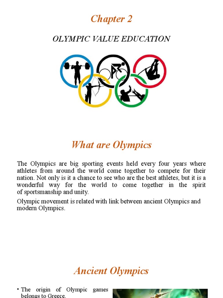 Olympic Value Education PDF Olympic Games Paralympic Games