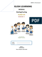 ENGLISH LEARNING MODUL Class 7 Semester 1 2020