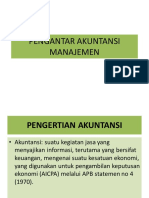 Pengantar Akuntansi Manajemen