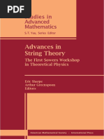 Advances in String Theory: Studies in Advanced Mathematics