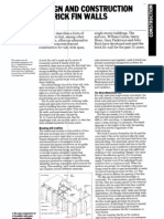 Design of brick fin walls for tall wide-span buildings