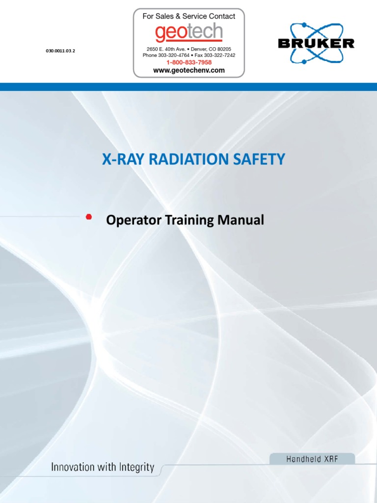 X Ray Radiation Safety Operator Training Manual PDF Ionizing Radiation Atoms