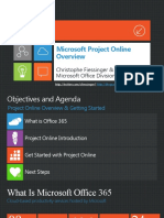 Microsoft Project Online: Christophe Fiessinger & Brad Purdy Microsoft Office Division