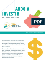 5 passos para começar a investir