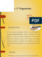 Philosophy OF Progressivism: Presented By:-Ms. Ruchita Jaiswal M.Sc. Nursing Previous Year