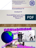 Contabilidad para Compañías Relacionadas Parte 1