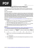 August 31biogeochemical Cycles Webquest Activity