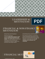 Leadership & Motivation: Financial and Non-Financial Motivation of Any Organization