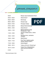 Jadwal Kegiatan Harian Siswa