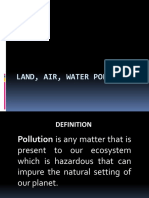 Land, Air, Water Pollution