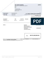 Pt. Indotama Teknik Mandiri Quote: Quote Number Quote Date Expiry Date