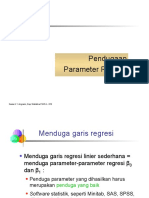 3 Pendugaan Parameter Dan Pengujian Model Regresi Sederhana