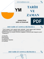 Tarih Ve Zaman Çıkmış Sorular