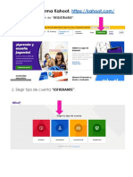 Registro Plataforma Kahoot