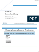 Furniture: Managing Ongoing Customer Relationships