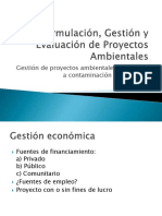 10 Formulación, Gestión y Evaluación de Proyectos Ambientales (Gestión de Proyectos Ambientales Referentes A Contaminación Atmosfér