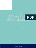 31 Ways To Get Life Uncluttered