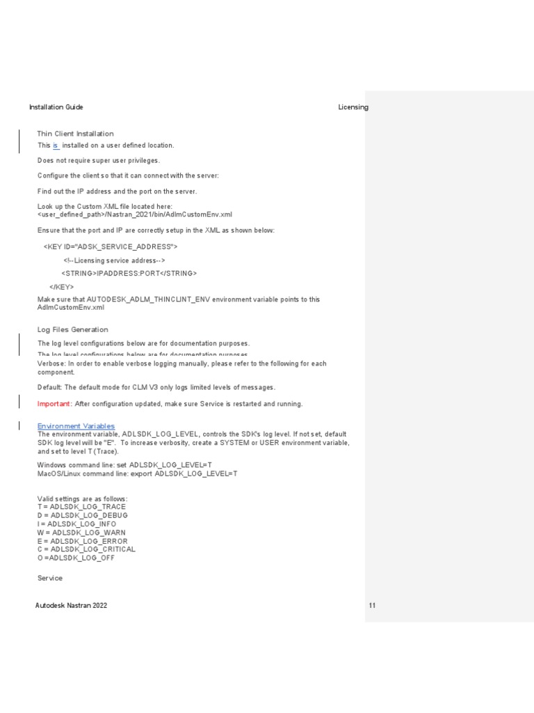 Autodesk Nastran 2022 Linux Setup Guide | PDF