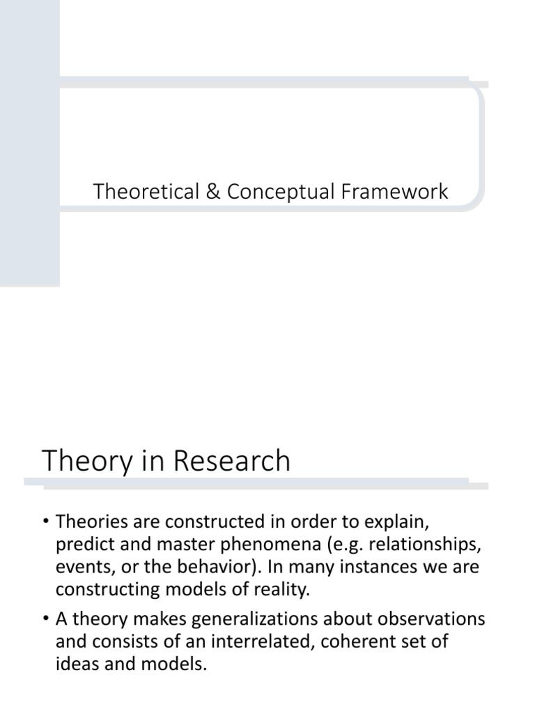 Theoretical Framework in Research Explained | PDF | Theory | Epistemology