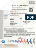 Certificado Sungrow SG33 - 40 - 50CX UNE 217001. ES