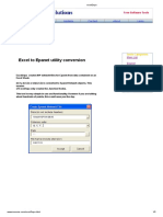 Excel To Epanet Utility Conversion: Free Software Tools