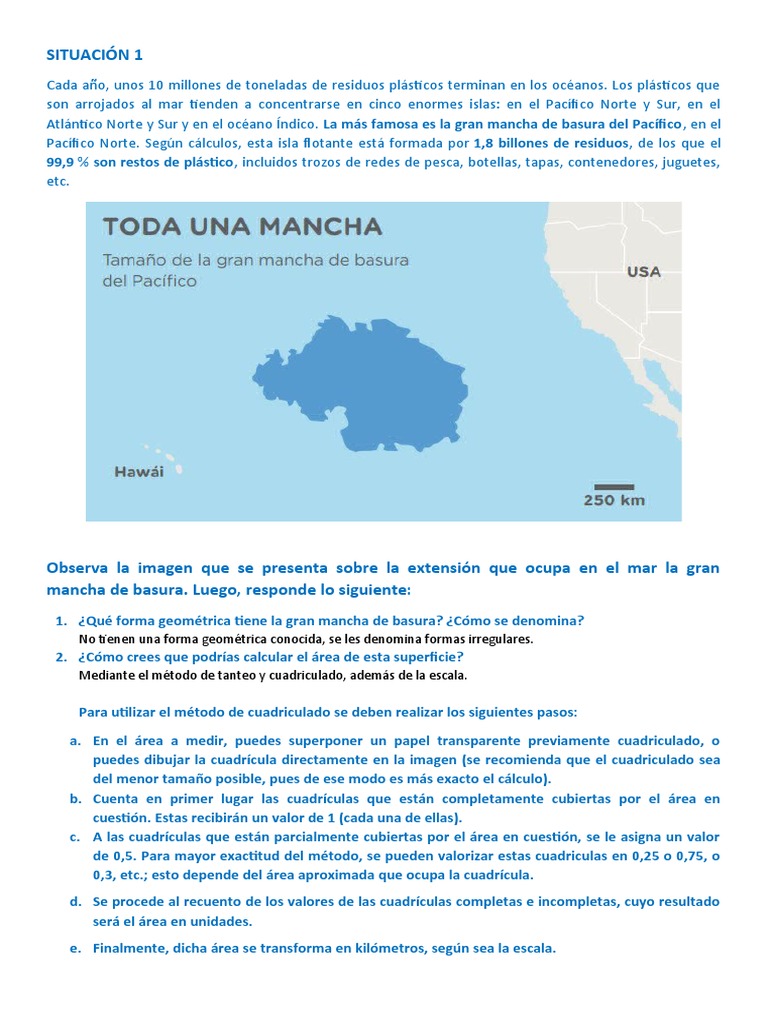 Geometría de la Gran Mancha de Basura | PDF | Residuos | Océanos