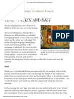 Time - Neheh and Djet - Egyptian Mythology For Smart People