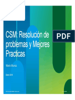 CSM: Resolución de Problemas y Mejores Practicas: Mario Munoz