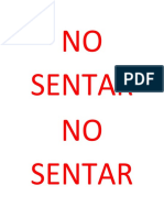 NO SENTAR