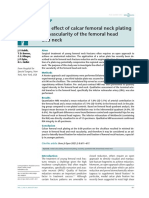 The Effect of Calcar Femoral Neck Plating On Vascu