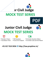 Junior Civil Judge: Mock Test Series